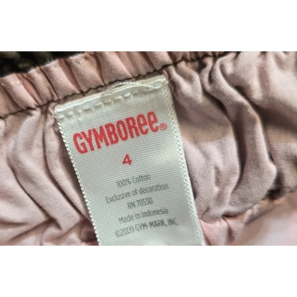 Gymboree Glamour Safari Tiered Peasant Dress Purple Brown Pink  4‎ Vintage Y2K